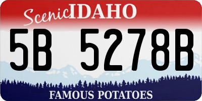 ID license plate 5B5278B