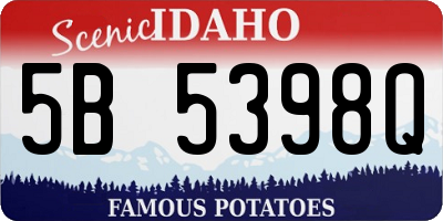 ID license plate 5B5398Q