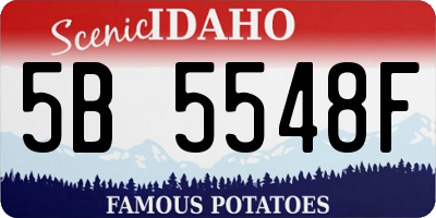 ID license plate 5B5548F