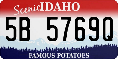 ID license plate 5B5769Q