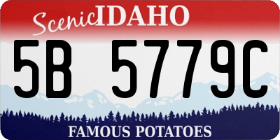 ID license plate 5B5779C