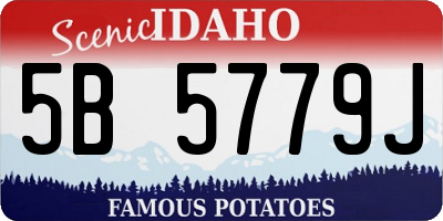 ID license plate 5B5779J