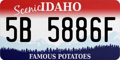 ID license plate 5B5886F
