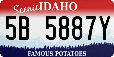 ID license plate 5B5887Y