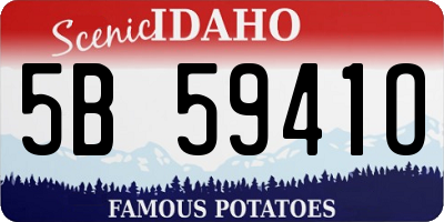 ID license plate 5B5941O