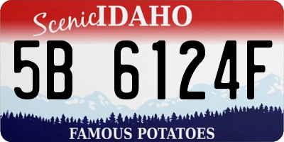 ID license plate 5B6124F