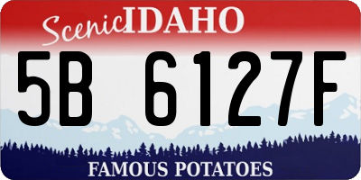 ID license plate 5B6127F