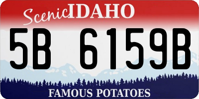 ID license plate 5B6159B