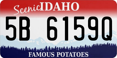 ID license plate 5B6159Q