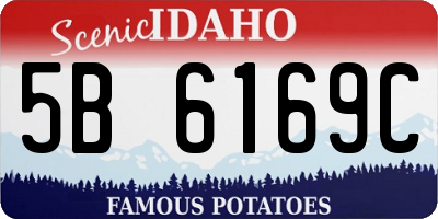 ID license plate 5B6169C
