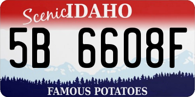 ID license plate 5B6608F