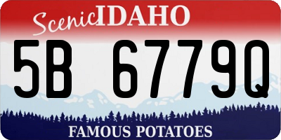 ID license plate 5B6779Q