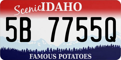 ID license plate 5B7755Q