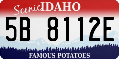 ID license plate 5B8112E