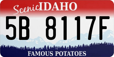 ID license plate 5B8117F