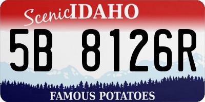 ID license plate 5B8126R