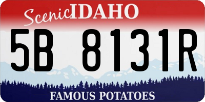 ID license plate 5B8131R