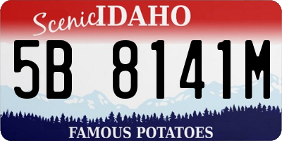 ID license plate 5B8141M