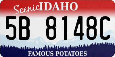 ID license plate 5B8148C