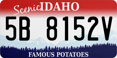 ID license plate 5B8152V