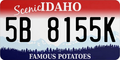 ID license plate 5B8155K