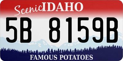 ID license plate 5B8159B