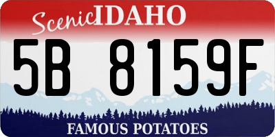 ID license plate 5B8159F