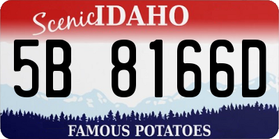 ID license plate 5B8166D