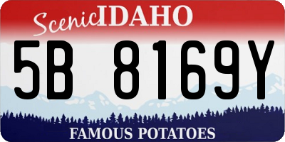 ID license plate 5B8169Y