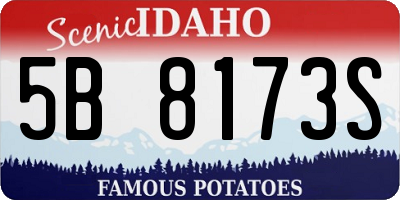 ID license plate 5B8173S