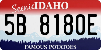 ID license plate 5B8180E