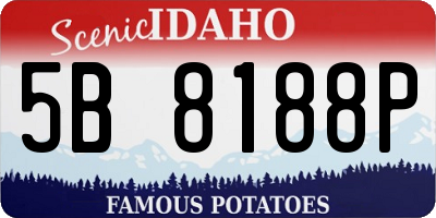 ID license plate 5B8188P