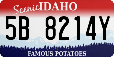 ID license plate 5B8214Y