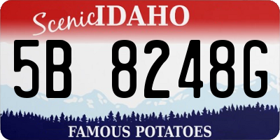 ID license plate 5B8248G