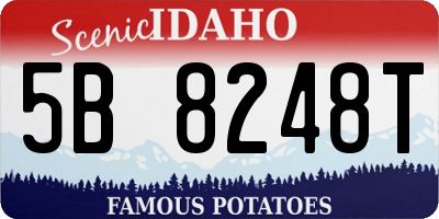 ID license plate 5B8248T