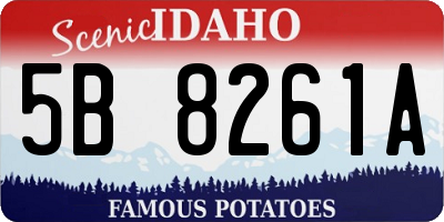ID license plate 5B8261A