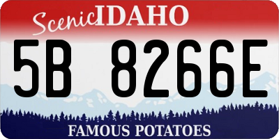 ID license plate 5B8266E