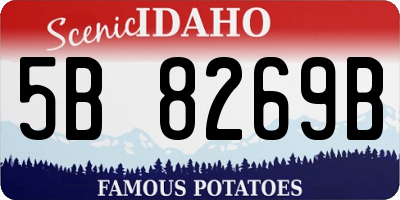 ID license plate 5B8269B