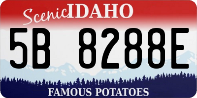 ID license plate 5B8288E