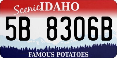 ID license plate 5B8306B