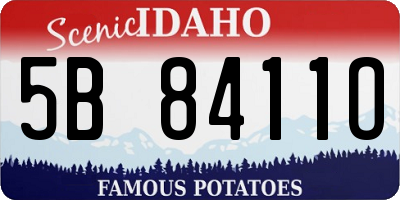 ID license plate 5B8411O