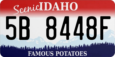 ID license plate 5B8448F