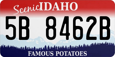 ID license plate 5B8462B