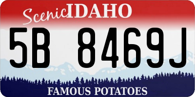 ID license plate 5B8469J