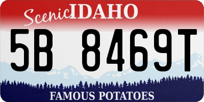 ID license plate 5B8469T