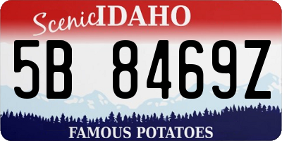 ID license plate 5B8469Z