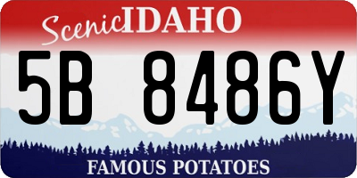 ID license plate 5B8486Y
