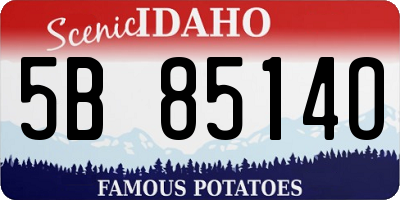 ID license plate 5B8514O