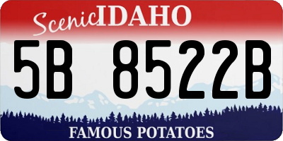 ID license plate 5B8522B