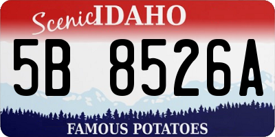 ID license plate 5B8526A